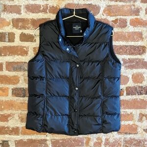 Faded Glory Large Black Fleece Lined Winter Puffer‎ Vest